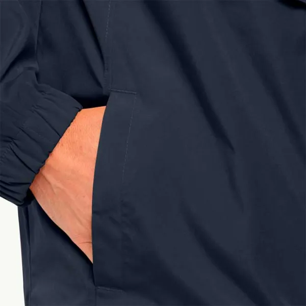 Jachetă pentru bărbați Jack Wolfskin Desert Wind Overhead M Semi-sezon/ Navy photo 4