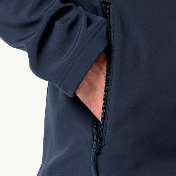 Hanorac pentru bărbați Jack Wolfskin Whirlwind Men Drept/ Navy photo 4