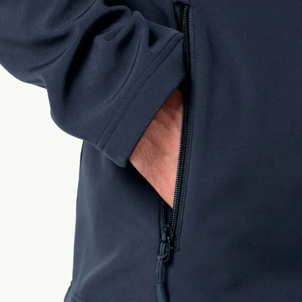 Hanorac pentru bărbați Jack Wolfskin Whirlwind Men Drept/ Navy photo 4