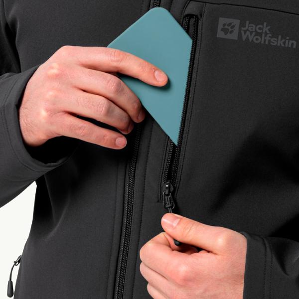 Hanorac pentru bărbați Jack Wolfskin Whirlwind Men Drept/ Black photo 5