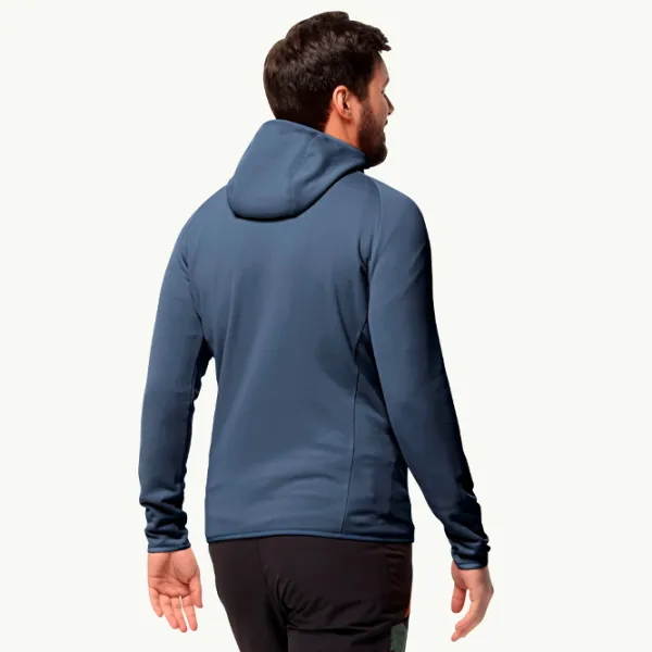 Толстовка для мужчин Jack Wolfskin Baiselberg Hooded Fz M Прямой/ Темно-синий photo 3