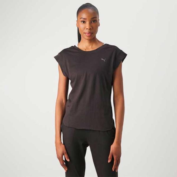 Tricou pentru femei Puma Studio Foundations Tee 25% vascoza/ Black photo 3 Tricou pentru femei Puma Studio Foundations Tee 25% vascoza/ Black photo 3
