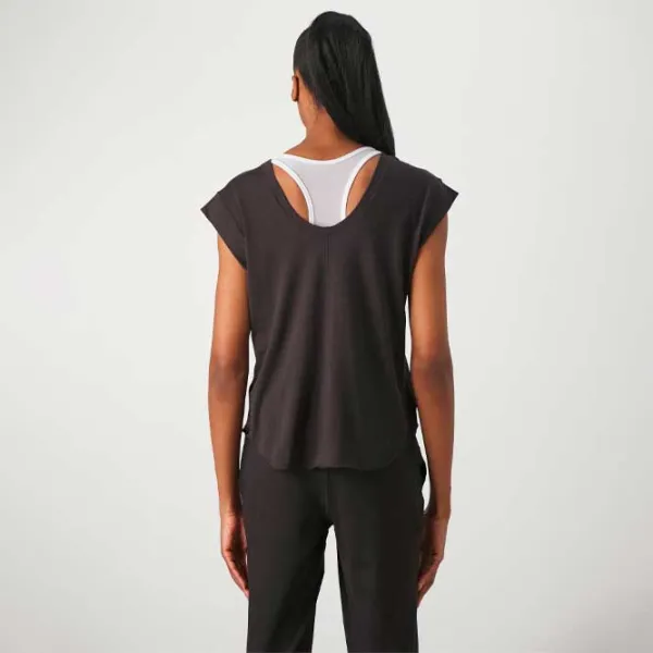 Tricou pentru femei Puma Studio Foundations Tee 25% vascoza/ Black photo 4 Tricou pentru femei Puma Studio Foundations Tee 25% vascoza/ Black photo 4