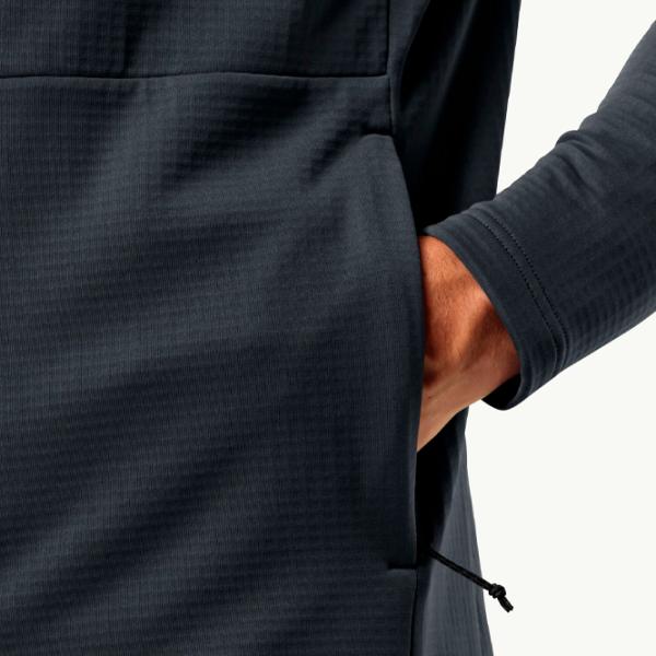 Hanorac pentru bărbați Jack Wolfskin Kolbenberg Hooded Fz M Drept/ Gray photo 7