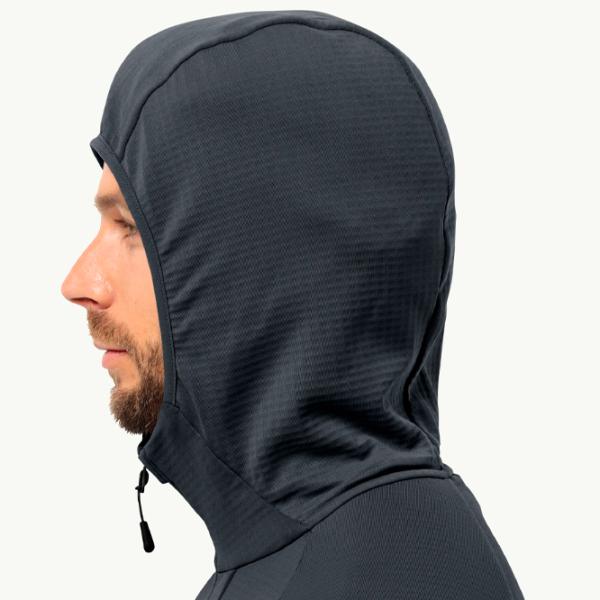 Толстовка для мужчин Jack Wolfskin Kolbenberg Hooded Fz M Прямой/ Серый photo 4