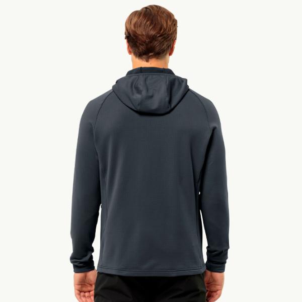 Толстовка для мужчин Jack Wolfskin Kolbenberg Hooded Fz M Прямой/ Серый photo 3