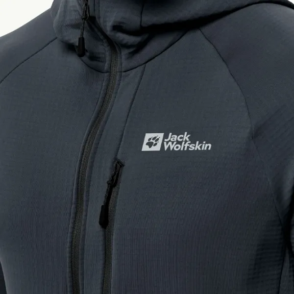 Толстовка для мужчин Jack Wolfskin Kolbenberg Hooded Fz M Прямой/ Серый photo 5