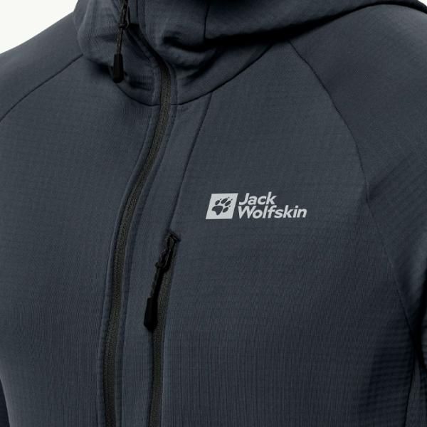 Толстовка для мужчин Jack Wolfskin Kolbenberg Hooded Fz M Прямой/ Серый photo 5