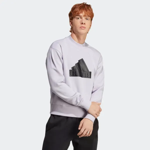 Hanorac pentru bărbați Adidas M Fi Bos Crw Drept/ Medium Purple photo 2