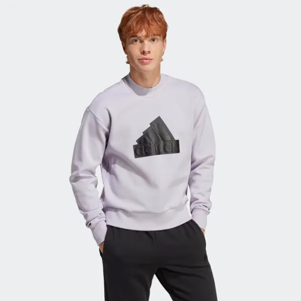 Hanorac pentru bărbați Adidas M Fi Bos Crw Drept/ Medium Purple photo 4