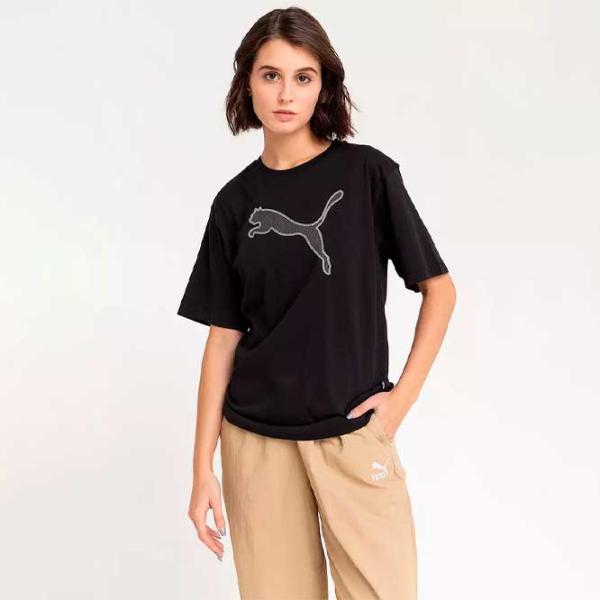 Tricou pentru femei Puma Her Graphic Tee 100% bumbac/ Black photo 3