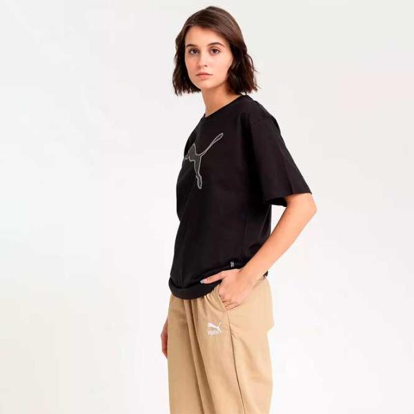 Футболка для женщин Puma Her Graphic Tee 100% хлопок/ Черный photo 4