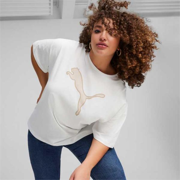 Футболка для женщин Puma Her Graphic Tee 100% хлопок/ Белый photo 4