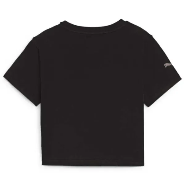 Футболка для женщин Puma F1 Ess Cropped Logo Tee Wns 100% хлопок/ Черный photo 2