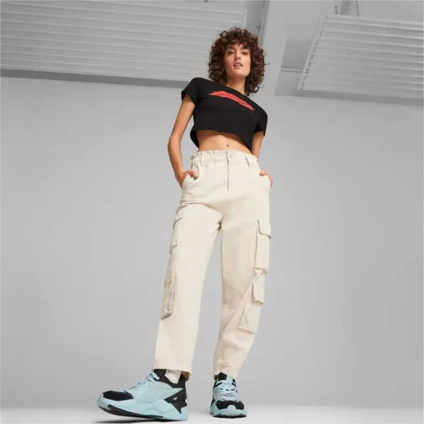 Футболка для женщин Puma F1 Ess Cropped Logo Tee Wns 100% хлопок/ Черный photo 5