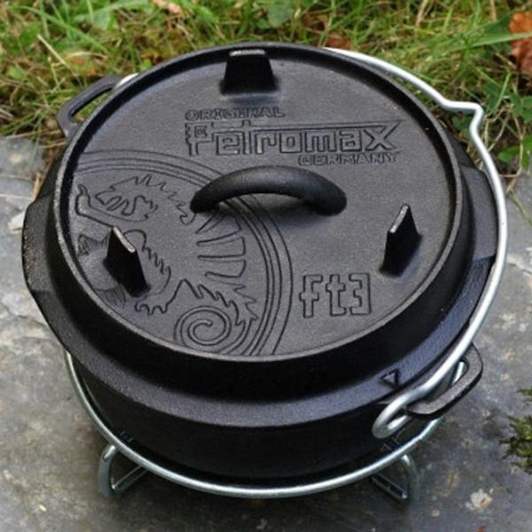 Ceaun pentru grătar Petromax Dutch Oven ft 4.5 3.5l / Fontă / Brown photo 2