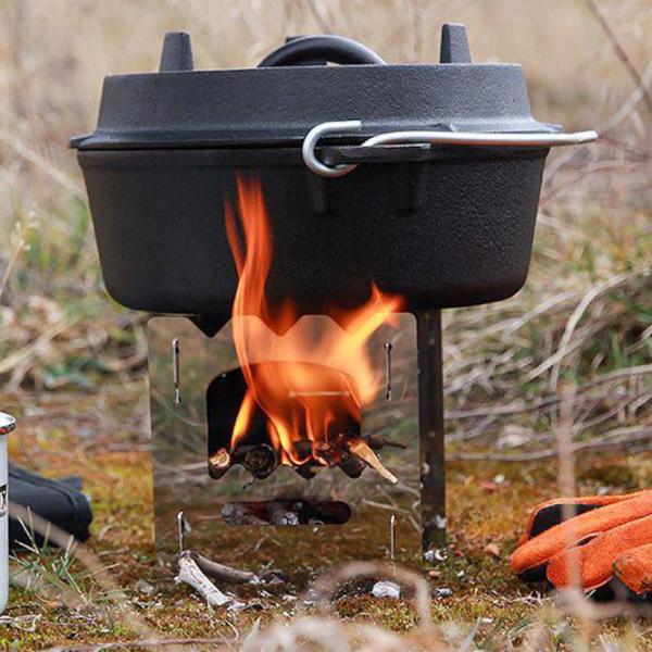 Ceaun pentru grătar Petromax Dutch Oven ft 4.5 3.5l / Fontă / Brown photo 3