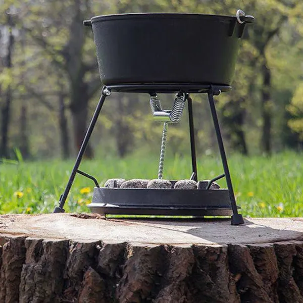 Ceaun pentru grătar Petromax Dutch Oven ft 4.5 3.5l / Fontă / Brown photo 4