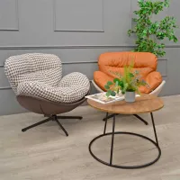 Fotoliu living DecoPrim Euforia White Brown photo 5