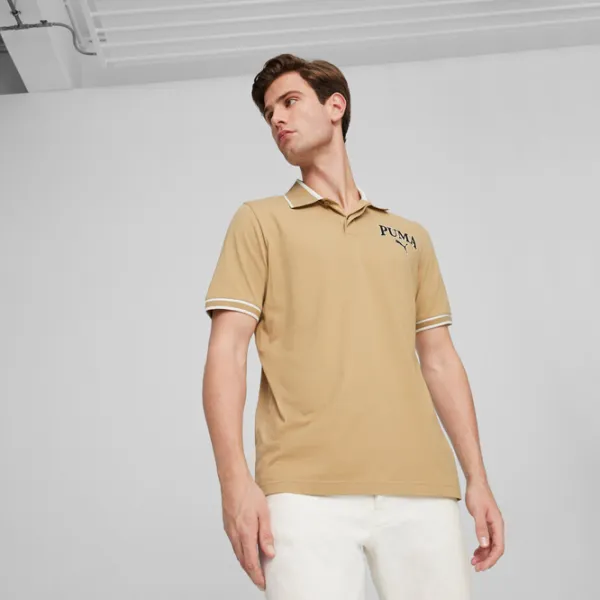 Tricou polo pentru bărbați Puma Squad Prairie Tan photo 4