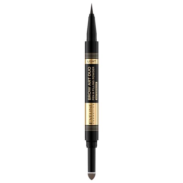 Маркер для бровей Eveline Cosmetics Brow Art Duo Коричневый photo 3