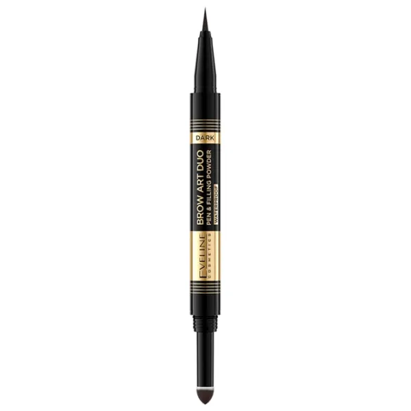 Маркер для бровей Eveline Cosmetics Brow Art Duo Тёмно-коричневый photo 3 Маркер для бровей Eveline Cosmetics Brow Art Duo Тёмно-коричневый photo 3