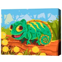 Pictură pe numere BrushMe Cameleon 40 x 30 cm/ Orizontală photo 3