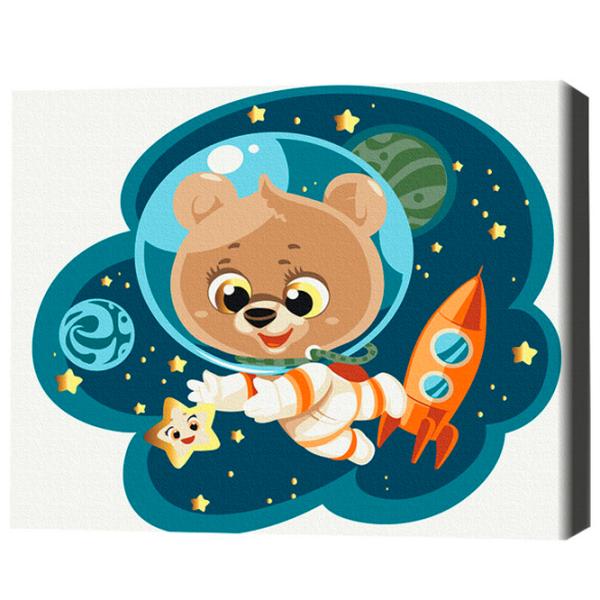 Картина по номерам BrushMe Космический медвежонок 40 x 30 cm/ Горизонтальная photo 3 Картина по номерам BrushMe Космический медвежонок 40 x 30 cm/ Горизонтальная photo 3