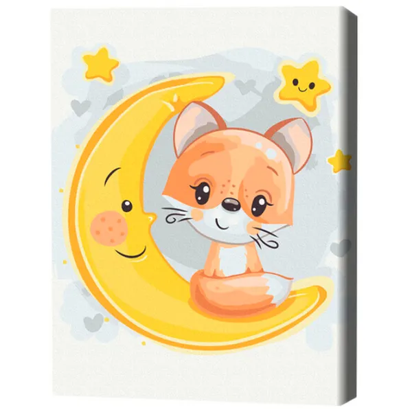 Картина по номерам BrushMe Лисичка на луне 40 x 30 cm/ Вертикальная photo 3 Картина по номерам BrushMe Лисичка на луне 40 x 30 cm/ Вертикальная photo 3