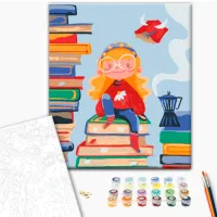Картина по номерам BrushMe Книжная фея 40 x 30 cm/ Вертикальная photo 2