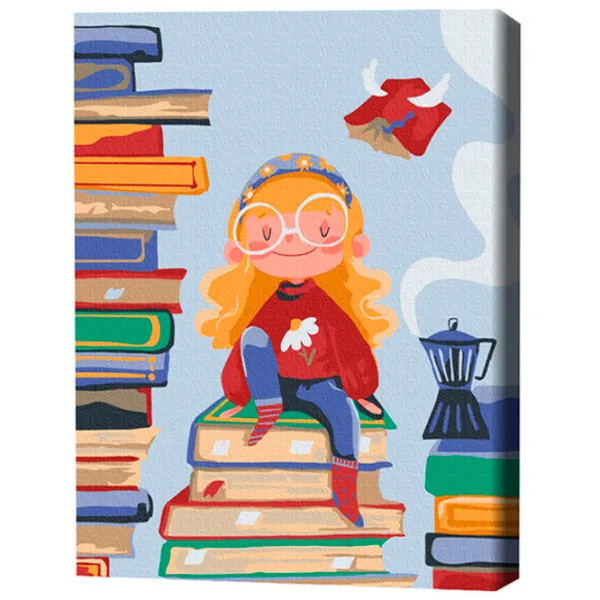 Картина по номерам BrushMe Книжная фея 40 x 30 cm/ Вертикальная photo 3