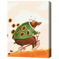 Pictură pe numere BrushMe Aventurile Ursului 40 x 30 cm/ Verticală photo 3