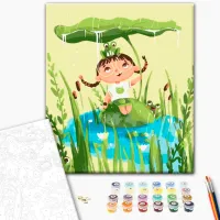 Pictură pe numere BrushMe Zâna lacului 40 x 30 cm/ Verticală photo 2