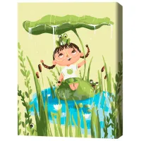Pictură pe numere BrushMe Zâna lacului 40 x 30 cm/ Verticală photo 3