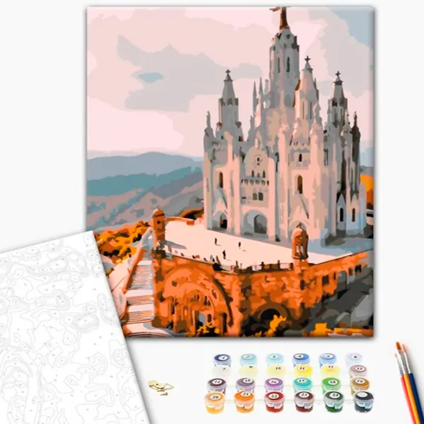 Картина по номерам BrushMe Храм Святого Сердца 40 x 30 cm/ Вертикальная photo 2