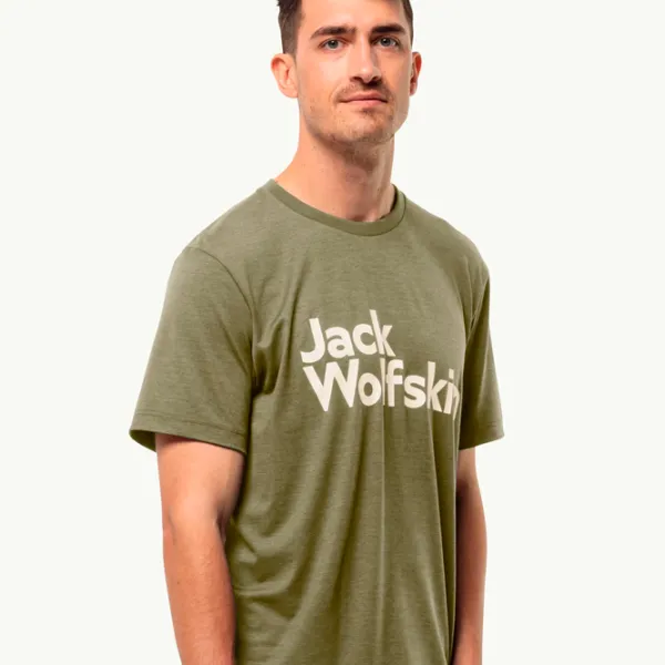Футболка для мужчин Jack Wolfskin Brand T M 100% полиэстер/ Зелёный photo 2