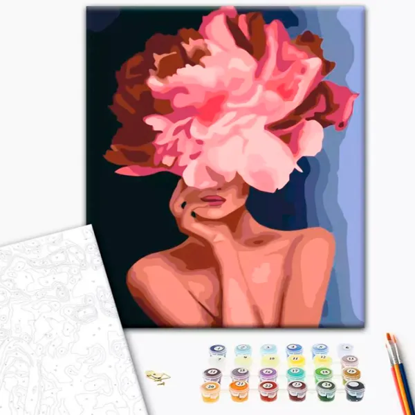 Картина по номерам BrushMe Изящный цветок 40 x 30 cm/ Вертикальная photo 2