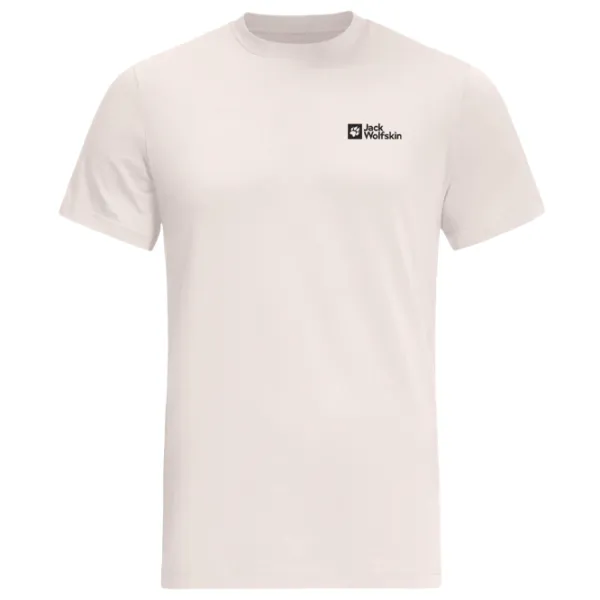 Tricou pentru bărbați Jack Wolfskin Essential T M 100% bumbac/ White photo 3