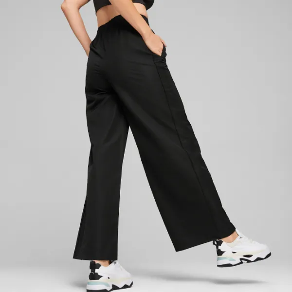Pantaloni sportivi pentru femei Puma T7 Relaxed Track Pant Wv M/ Black photo 5