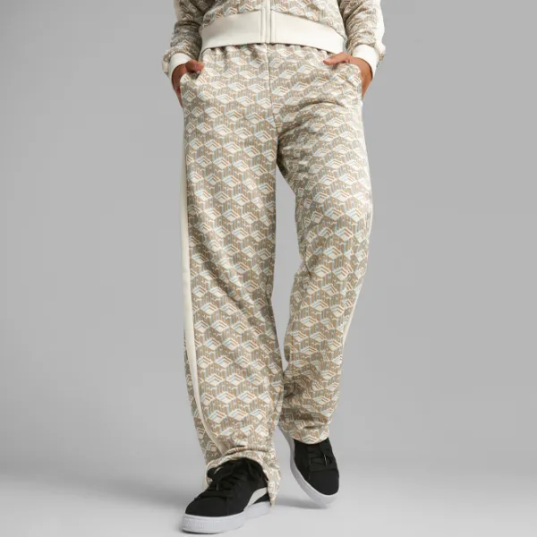 Спортивные штаны для женщин Puma T7 Aop Straight Leg Track Pants L/ Бежевый photo 4