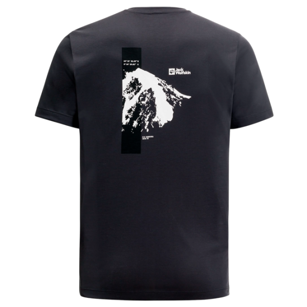 Tricou pentru bărbați Jack Wolfskin Vonnan S/ S Graphic T M 100% poliester/ Phantom photo 2