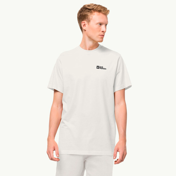 Tricou pentru bărbați Jack Wolfskin Essential T M 100% bumbac/ White photo 2 Tricou pentru bărbați Jack Wolfskin Essential T M 100% bumbac/ White photo 2