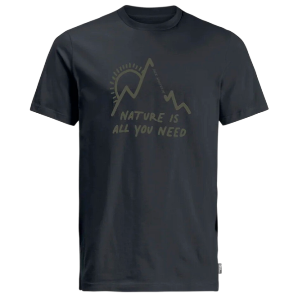 Футболка для мужчин Jack Wolfskin Bergliebe T M 100% хлопок/ Phantom photo 4