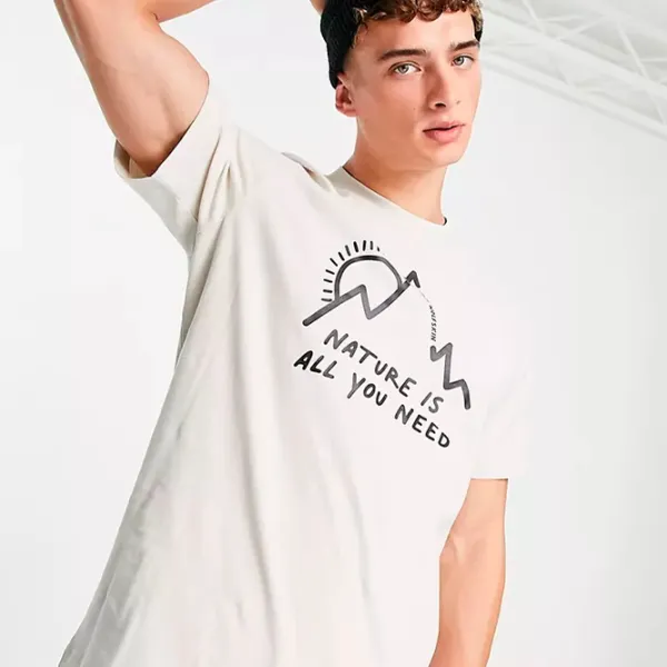 Футболка для мужчин Jack Wolfskin Bergliebe T M 100% хлопок/ Winter Pearl photo 2