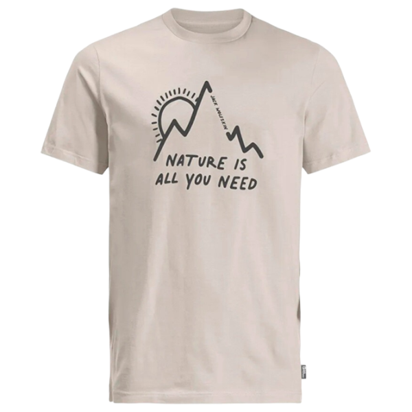 Футболка для мужчин Jack Wolfskin Bergliebe T M 100% хлопок/ Winter Pearl photo 3