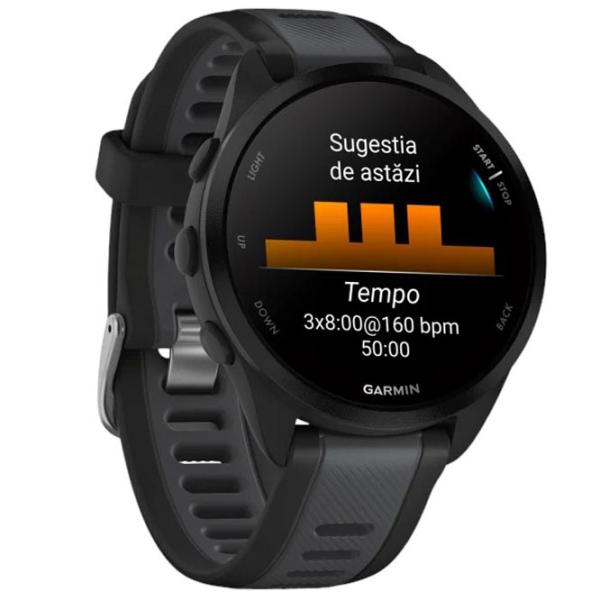 Ceas inteligent Garmin Forerunner 165 1.2"/ 30.4 mm/ Black - Black/ 010-02863-20 photo 7