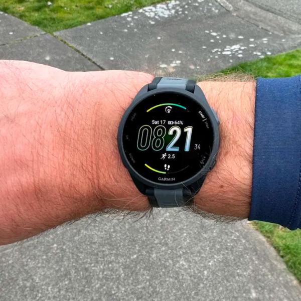 Ceas inteligent Garmin Forerunner 165 1.2"/ 30.4 mm/ Black - Black/ 010-02863-20 photo 8