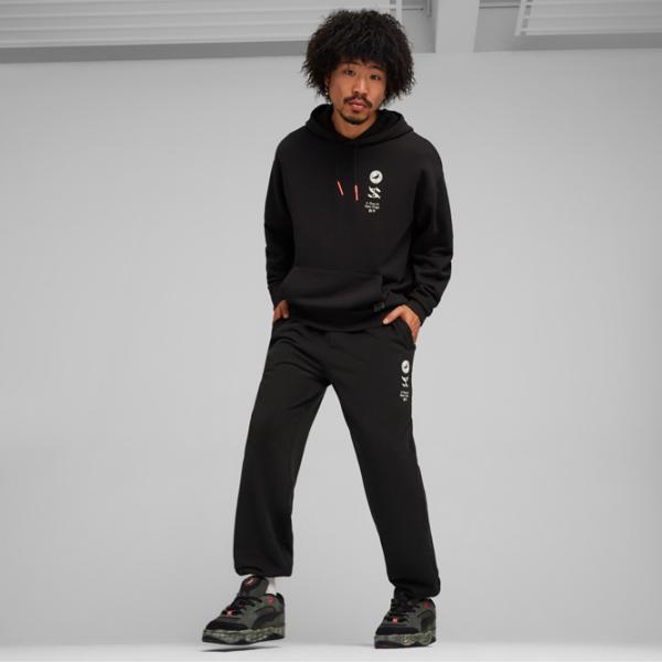 Hanorac pentru bărbați Puma X Staple Graphic Tr Drept/ Black photo 5