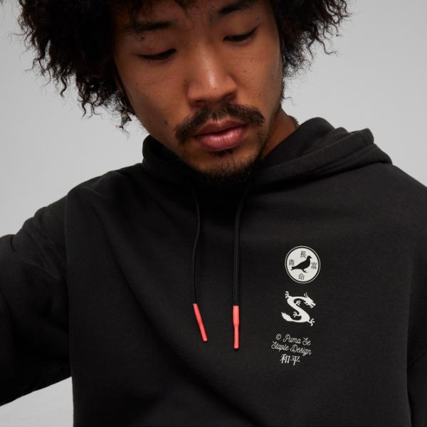 Hanorac pentru bărbați Puma X Staple Graphic Tr Drept/ Black photo 6