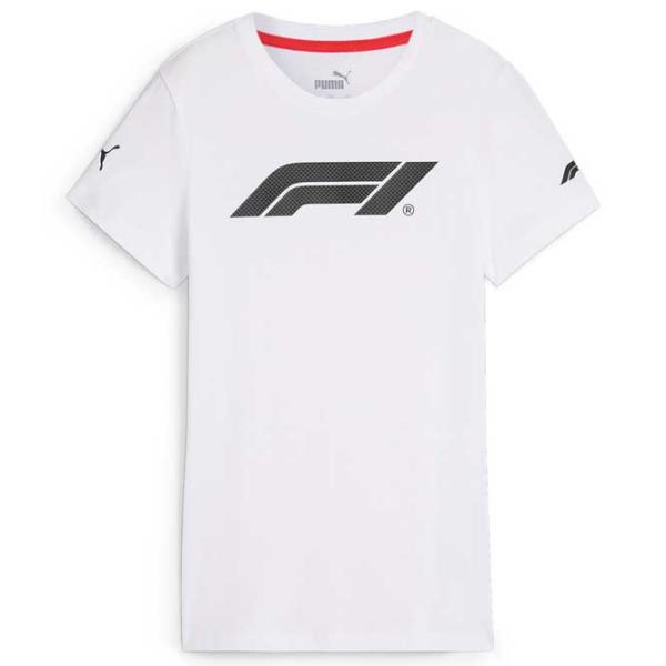 Футболка для женщин Puma F1 Logo Graphic Tee Wns 100% хлопок/ Белый photo 2